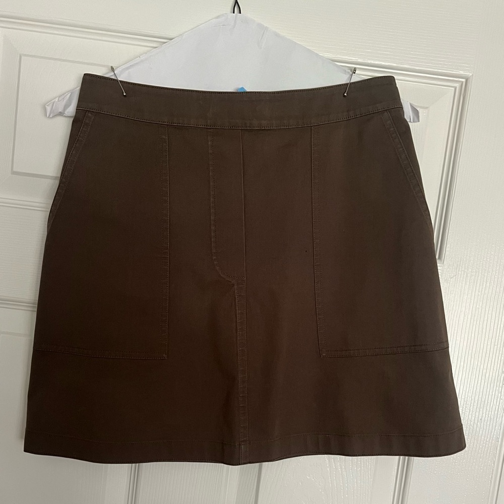 Theory Brown Mini Skirt